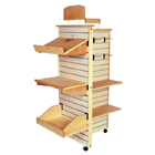 T-Way Tower Wooden Slatwall Merchandiser